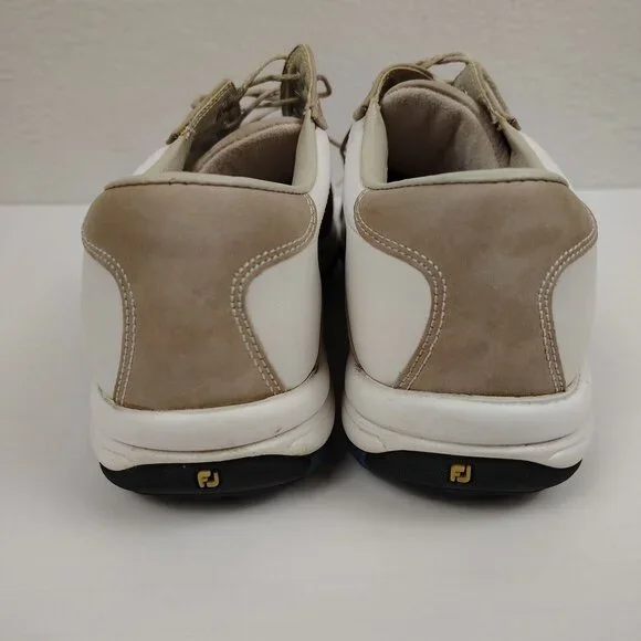 FOOTJOY Contour Series Golf Shoes White Tan Womens 8 - Picture 5 of 13